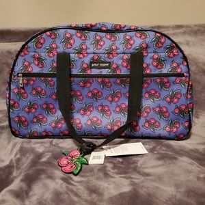 Betsey Johnson cherry rolling duffle bag 🍒